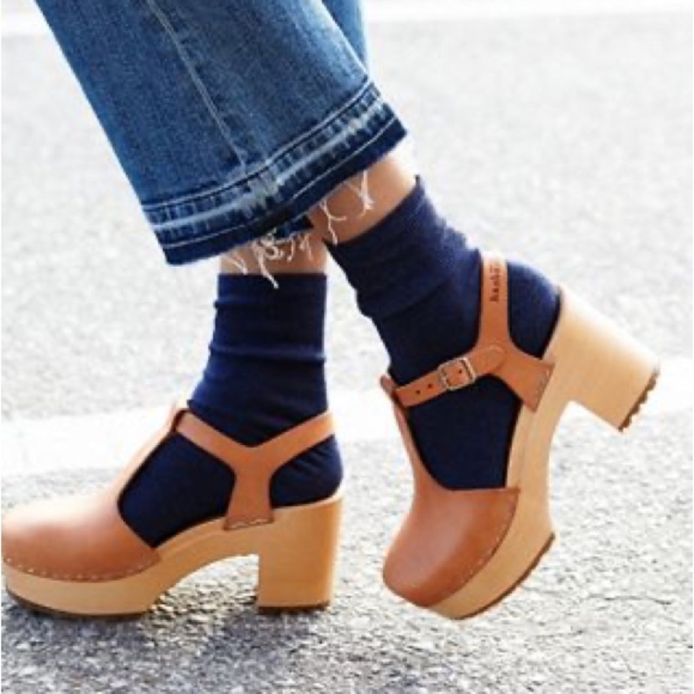 🌻SWEDISH HASBEENS🌻 Lotta Clogs (T-Strap) 38